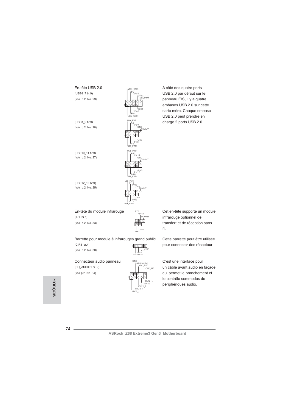 Français | ASRock Z68 Extreme3 Gen3 User Manual | Page 74 / 217