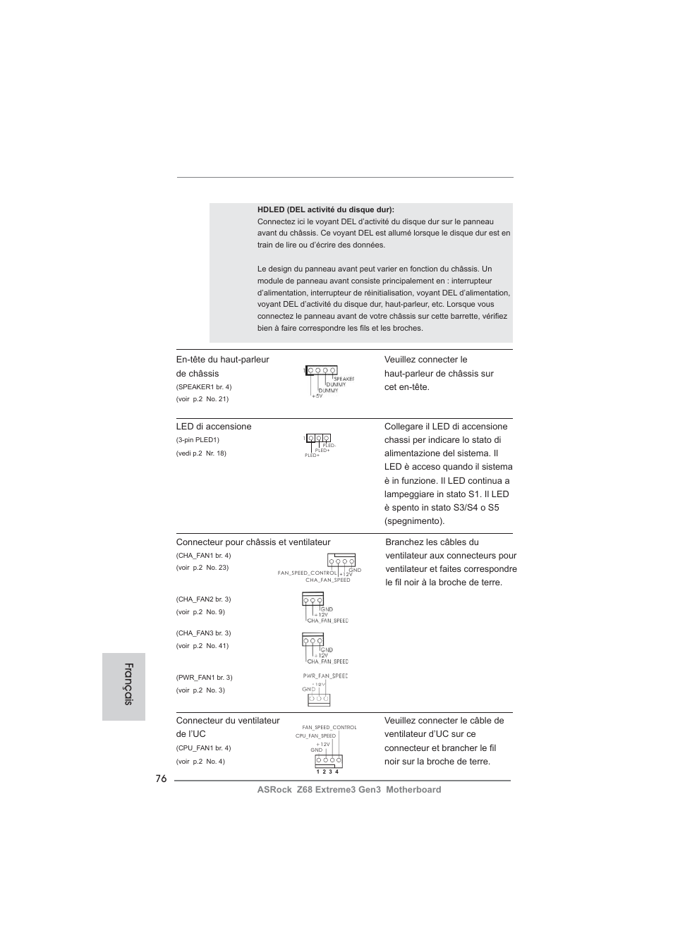 Français | ASRock Z68 Extreme3 Gen3 User Manual | Page 76 / 217