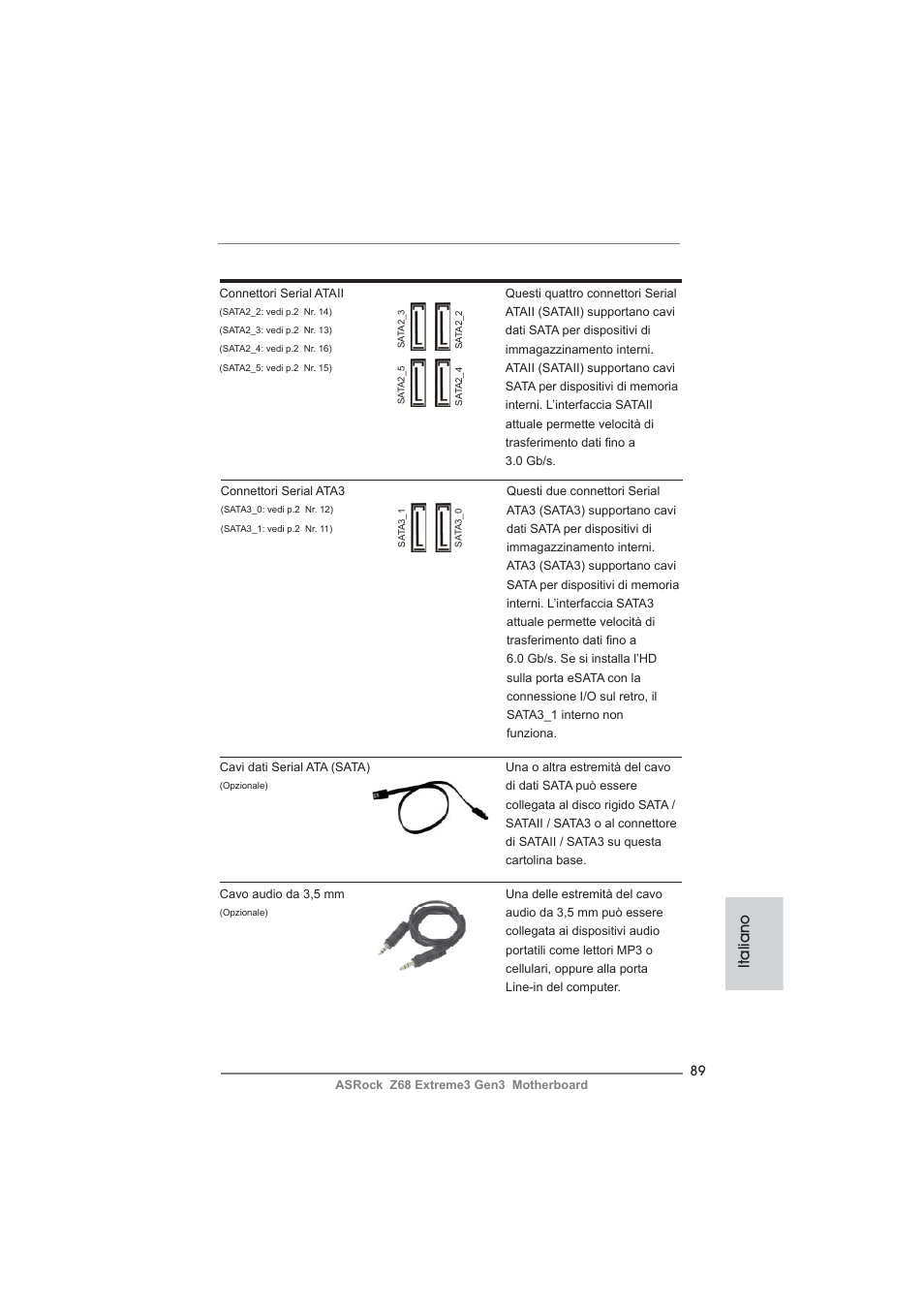 Italiano | ASRock Z68 Extreme3 Gen3 User Manual | Page 89 / 217
