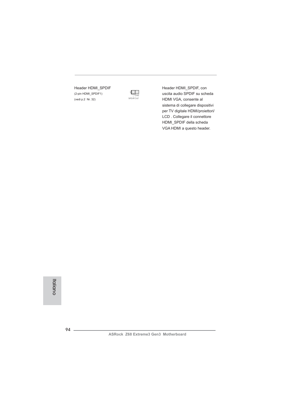 Italiano | ASRock Z68 Extreme3 Gen3 User Manual | Page 94 / 217