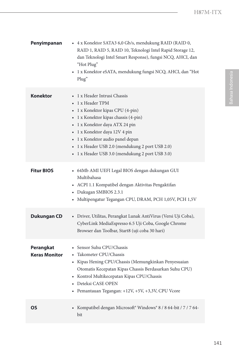H 8 7m-itx | ASRock H87M-ITX User Manual | Page 142 / 149
