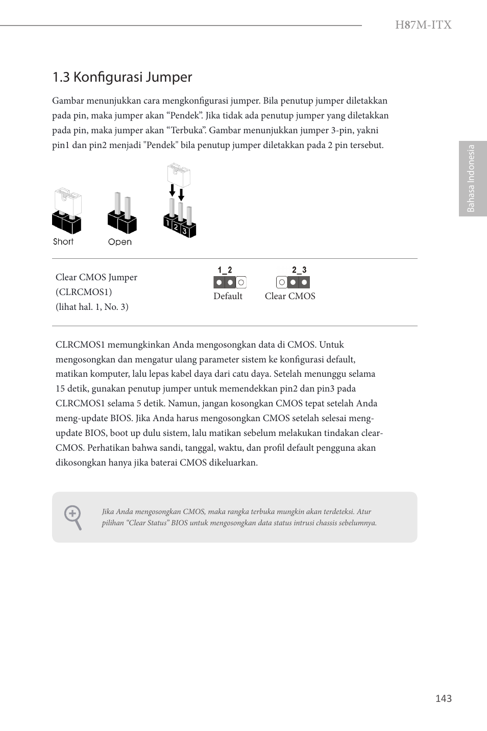 3 konfigurasi jumper, H 8 7m-itx | ASRock H87M-ITX User Manual | Page 144 / 149