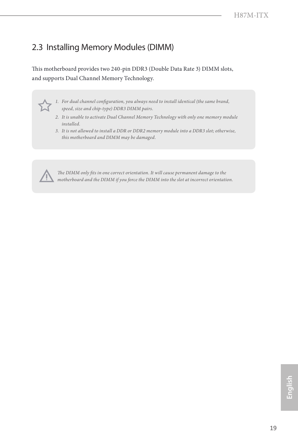 H87m-itx, English | ASRock H87M-ITX User Manual | Page 20 / 149