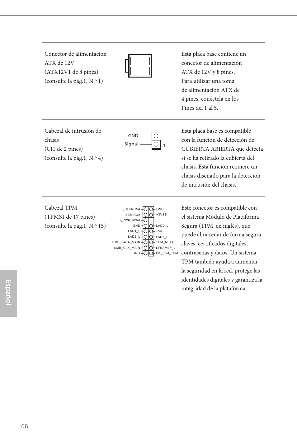 Español | ASRock H87M-ITX User Manual | Page 67 / 149