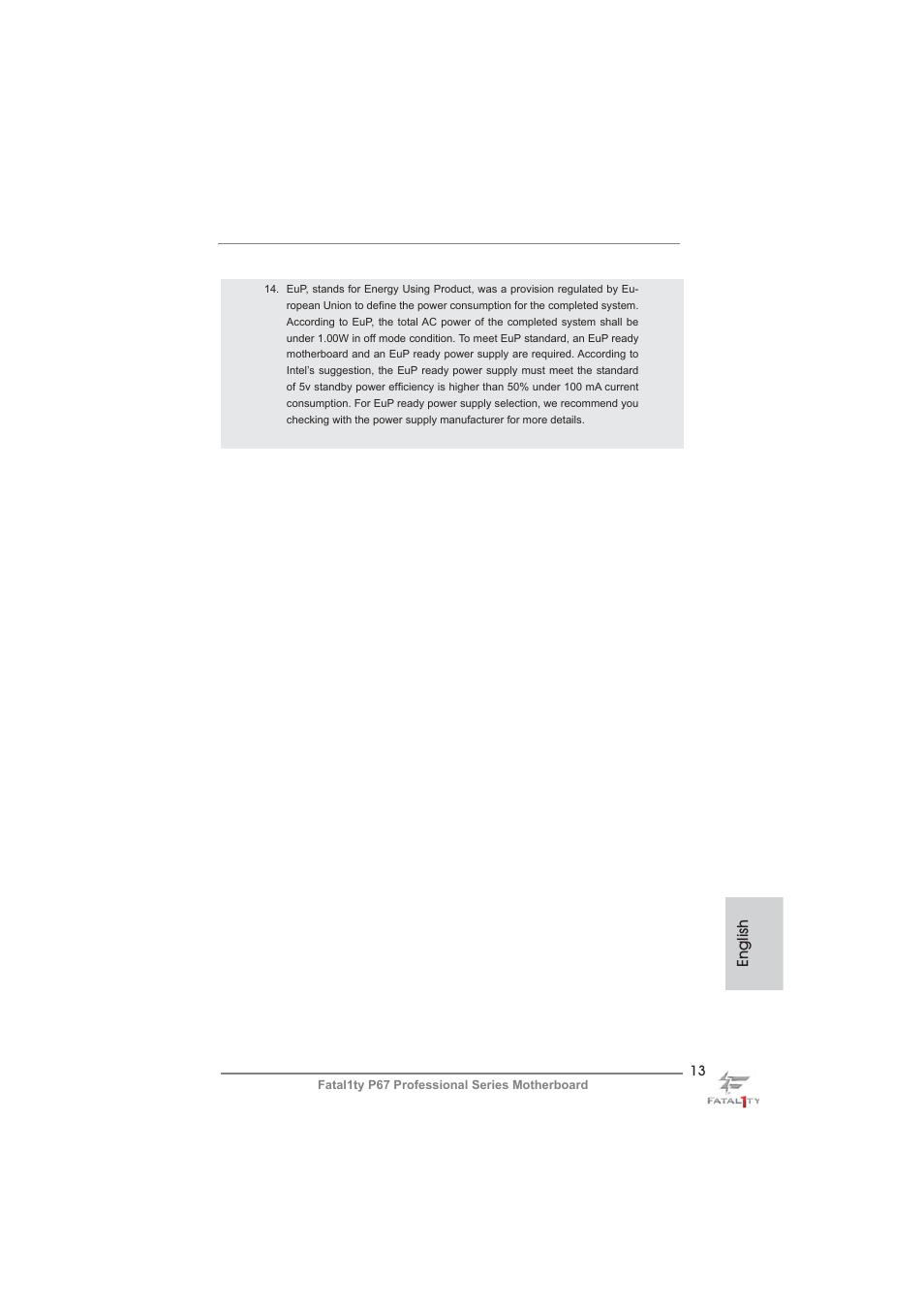 ASRock Fatal1ty P67 Professional User Manual | Page 13 / 314