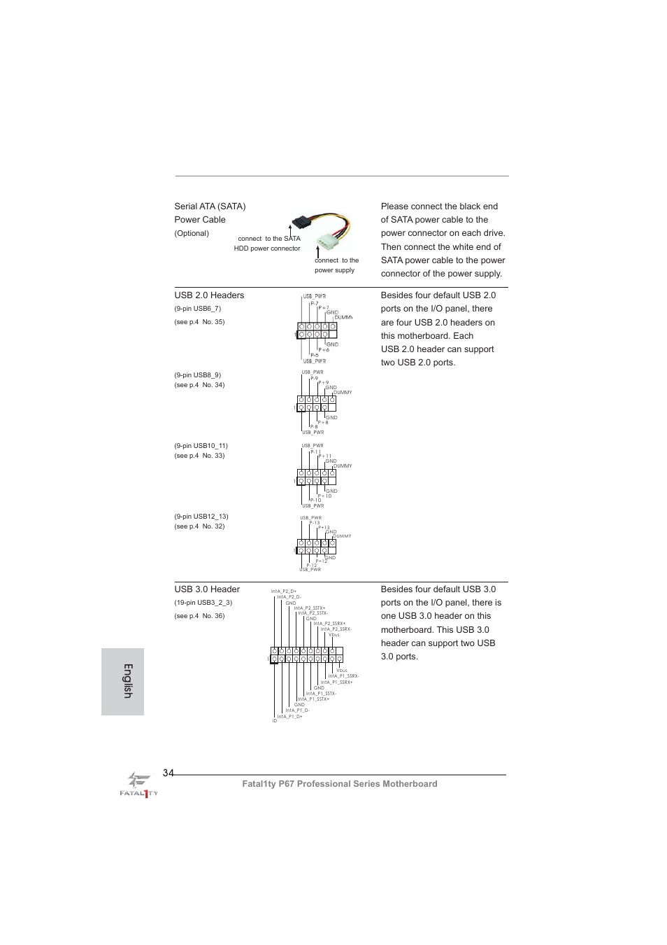English | ASRock Fatal1ty P67 Professional User Manual | Page 34 / 314