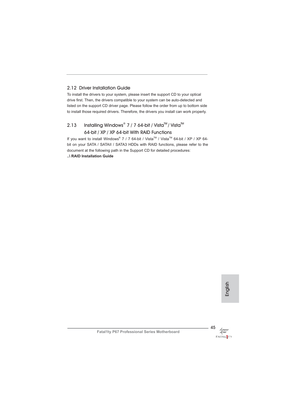 ASRock Fatal1ty P67 Professional User Manual | Page 45 / 314