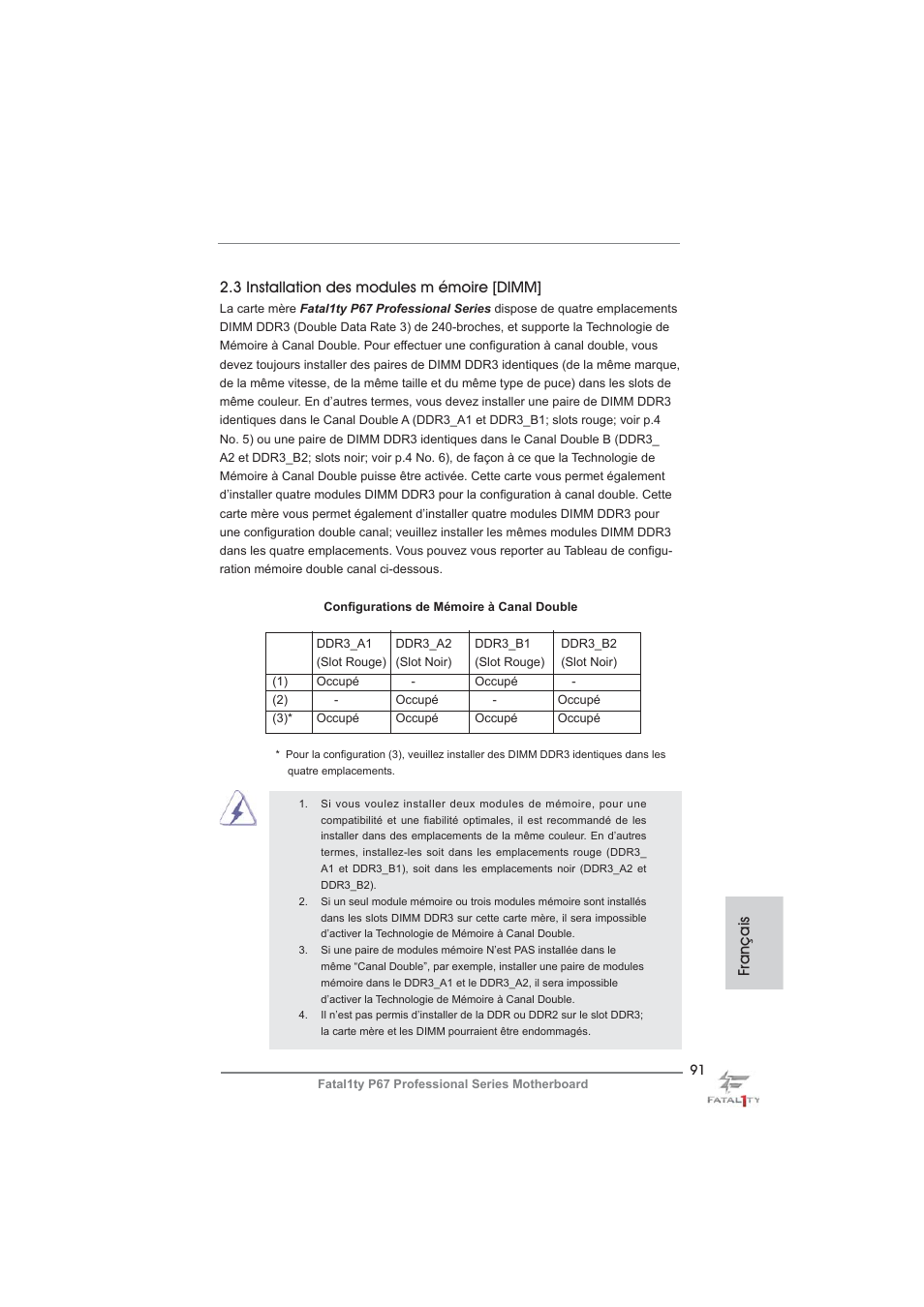 ASRock Fatal1ty P67 Professional User Manual | Page 91 / 314