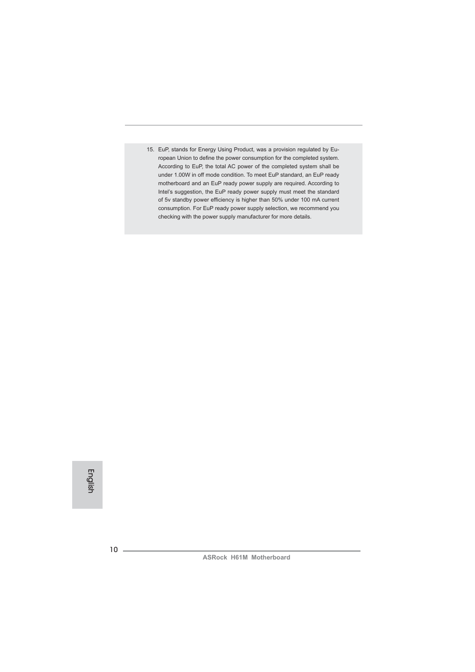 ASRock H61M User Manual | Page 10 / 158