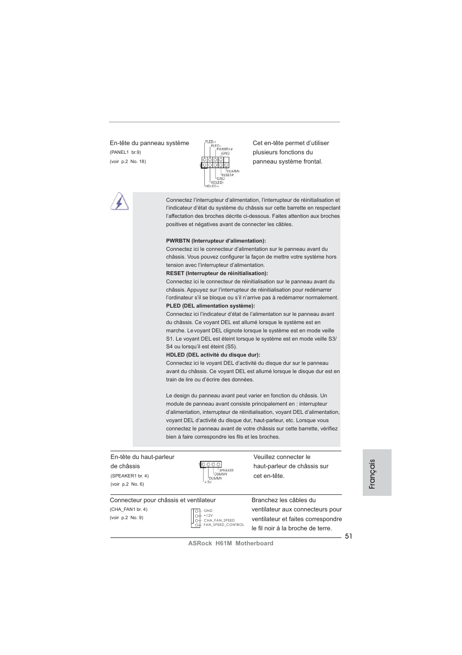 Français | ASRock H61M User Manual | Page 51 / 158