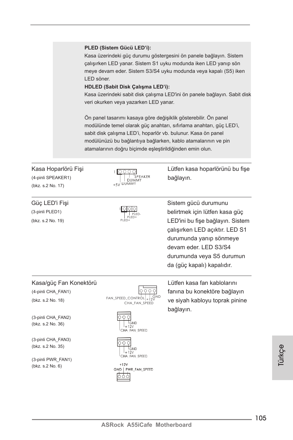 Türkçe | ASRock A55iCafe User Manual | Page 105 / 115