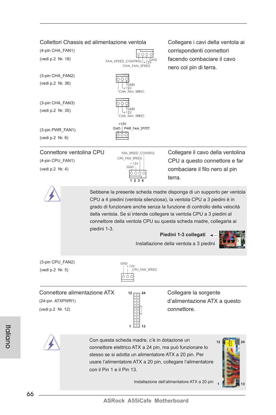 Italiano | ASRock A55iCafe User Manual | Page 66 / 115