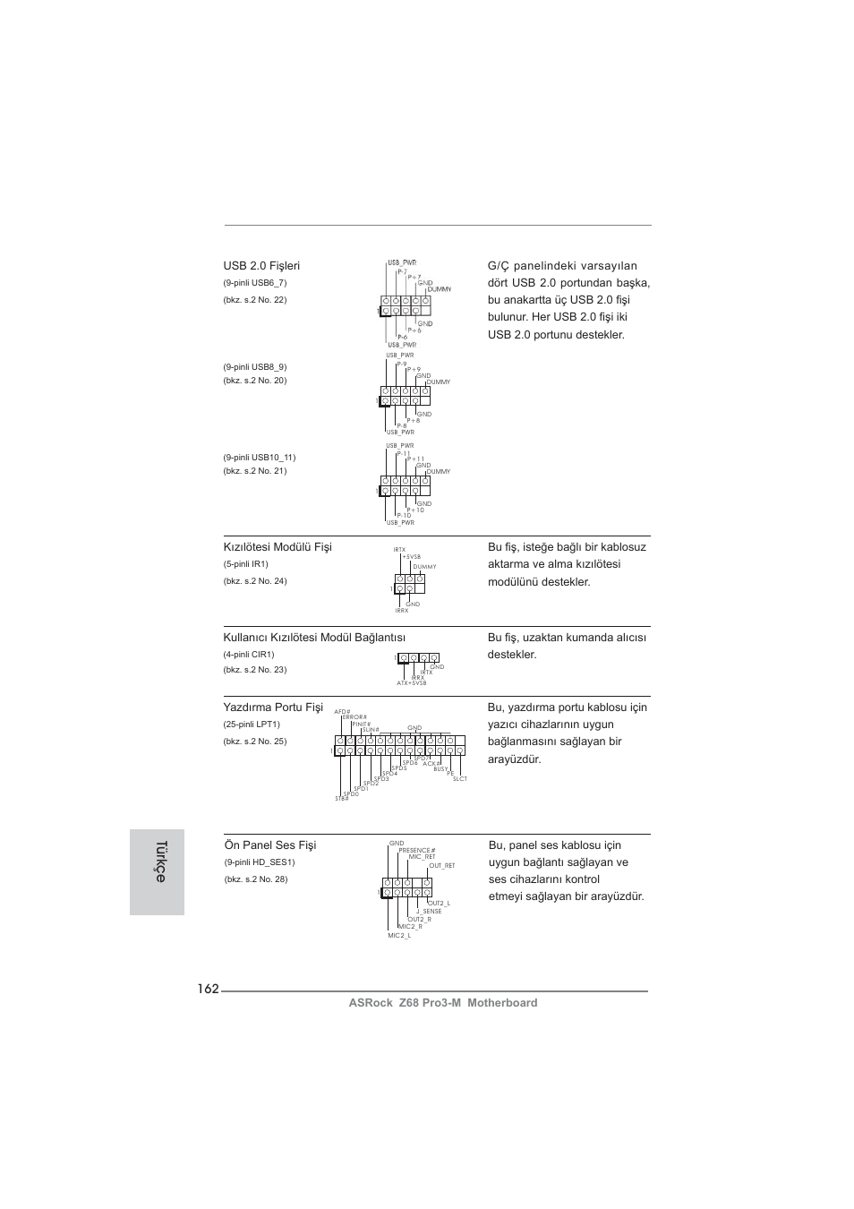 Türkçe | ASRock Z68 Pro3-M User Manual | Page 162 / 256