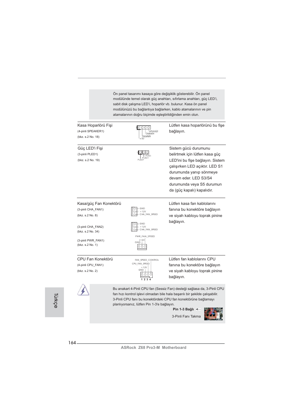 Türkçe | ASRock Z68 Pro3-M User Manual | Page 164 / 256