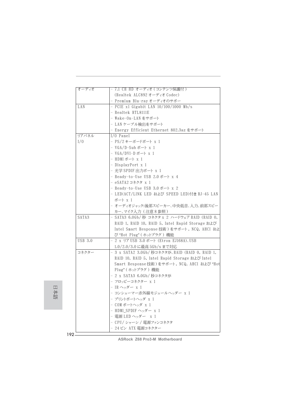 ASRock Z68 Pro3-M User Manual | Page 192 / 256