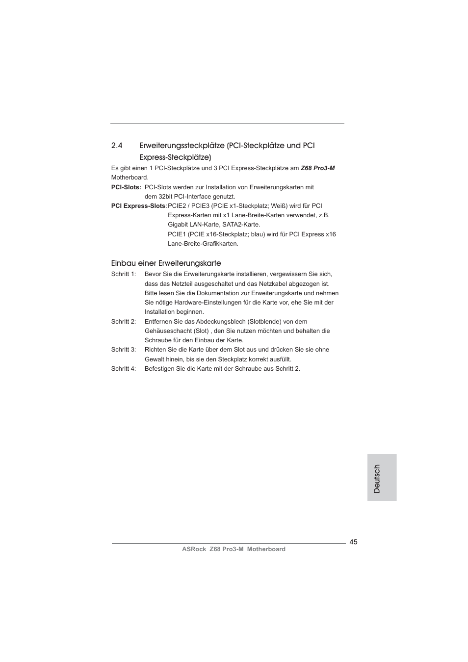 ASRock Z68 Pro3-M User Manual | Page 45 / 256