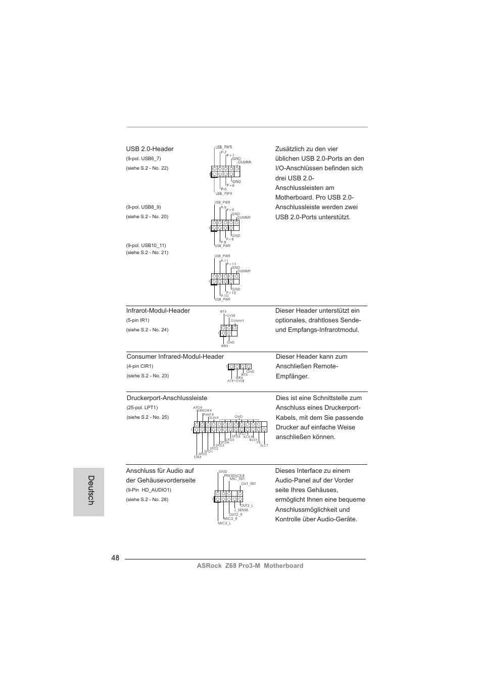 Deutsch | ASRock Z68 Pro3-M User Manual | Page 48 / 256