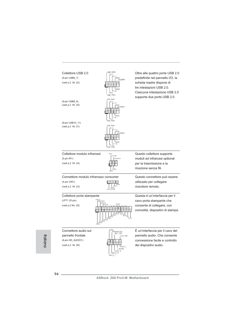 Italiano | ASRock Z68 Pro3-M User Manual | Page 94 / 256