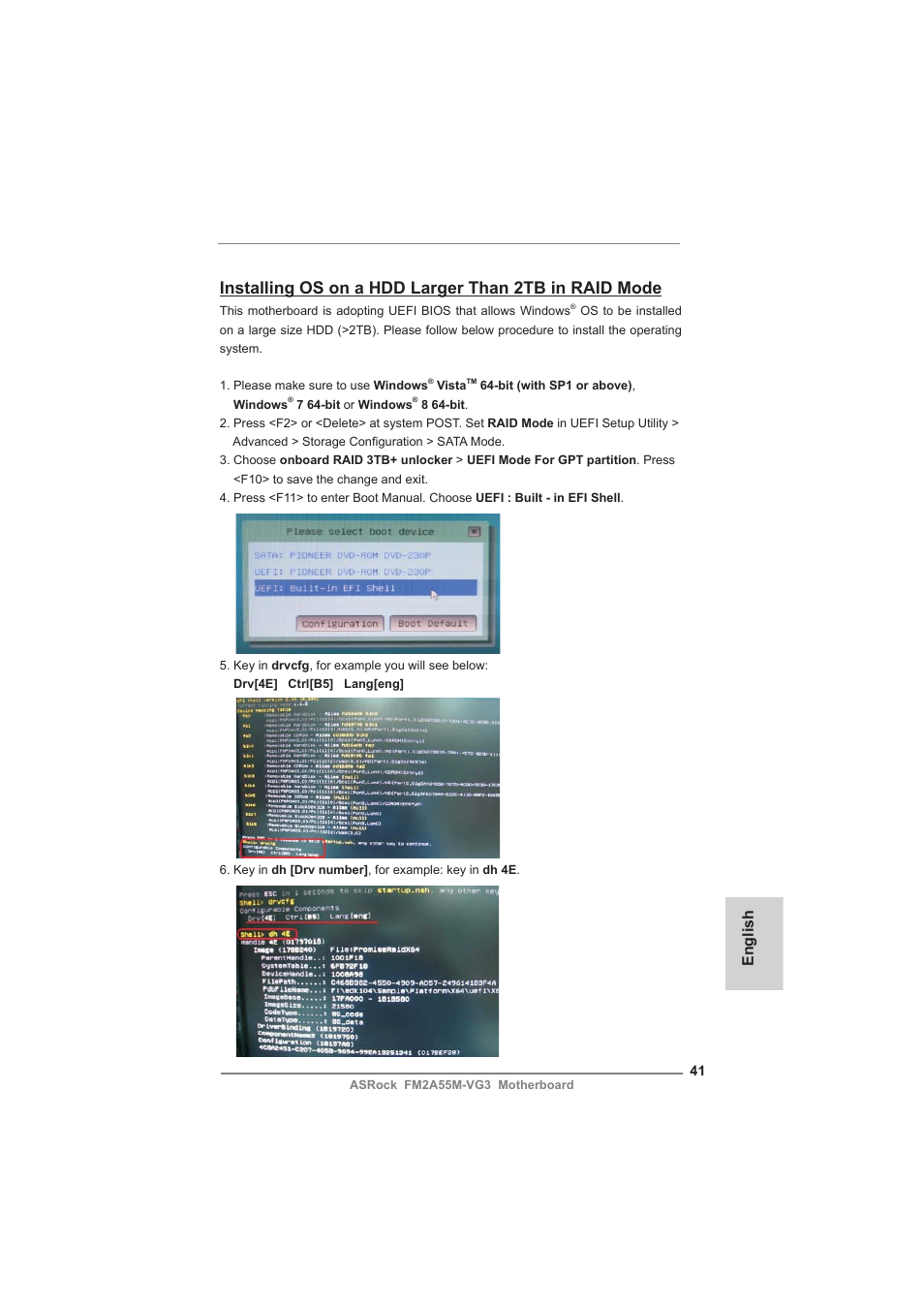 English | ASRock FM2A55M-VG3 User Manual | Page 41 / 46