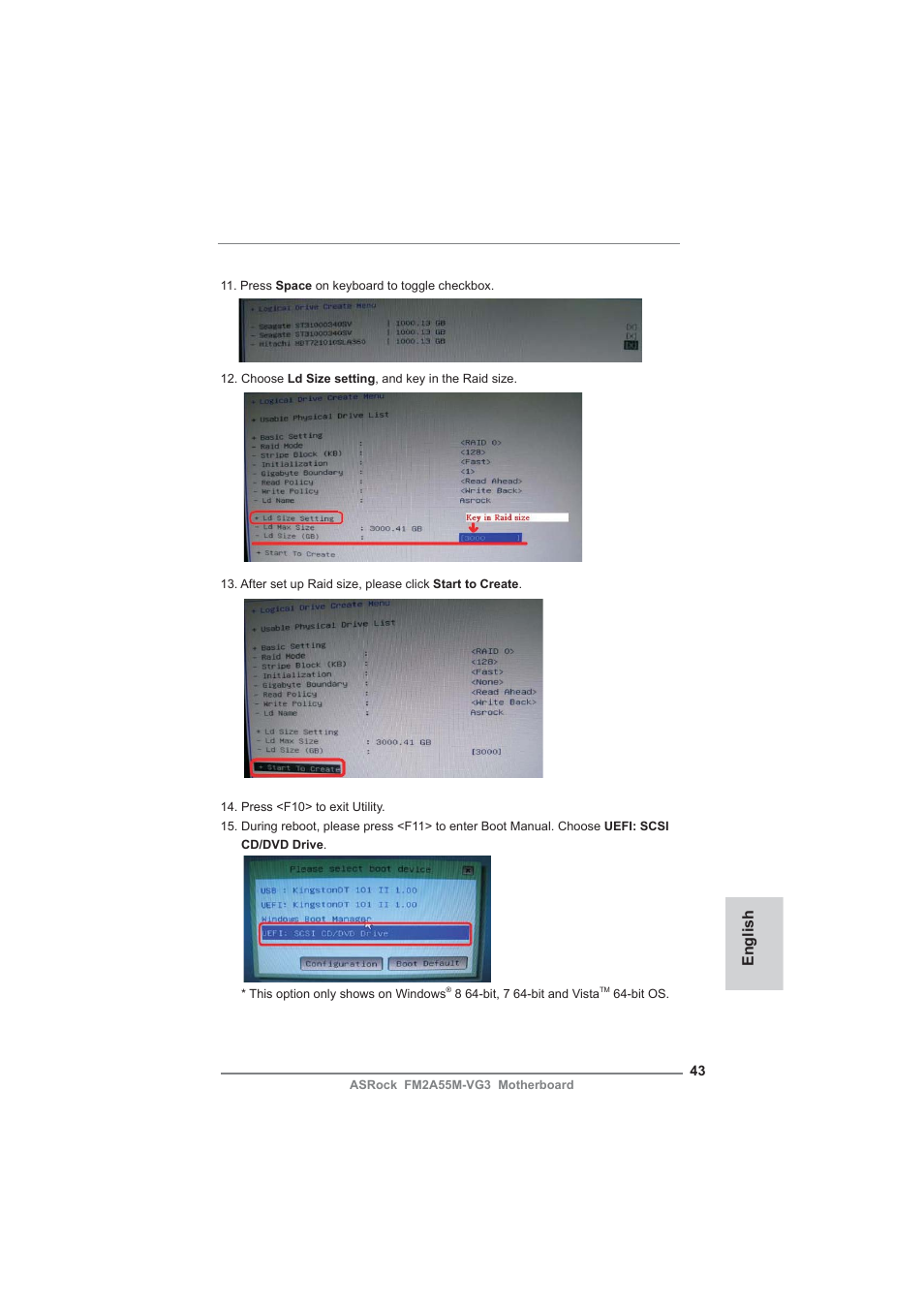 English | ASRock FM2A55M-VG3 User Manual | Page 43 / 46