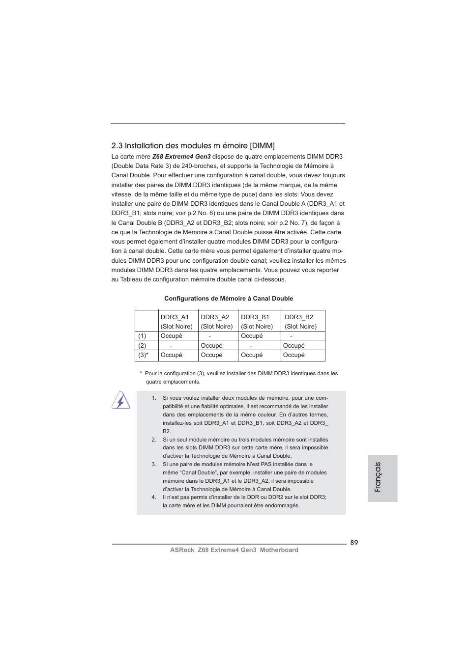 ASRock Z68 Extreme4 Gen3 User Manual | Page 89 / 322