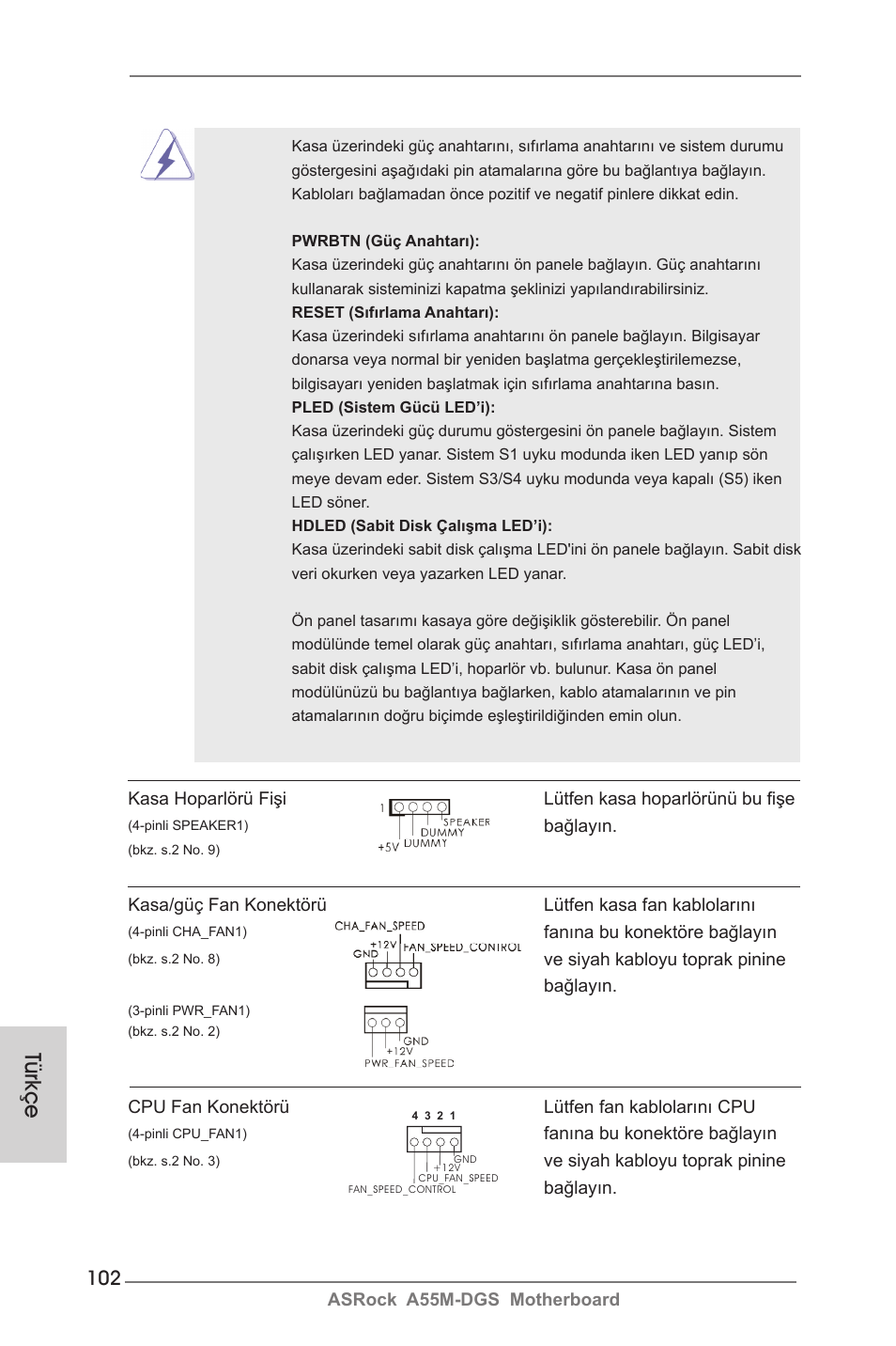 Türkçe | ASRock A55M-DGS User Manual | Page 102 / 163