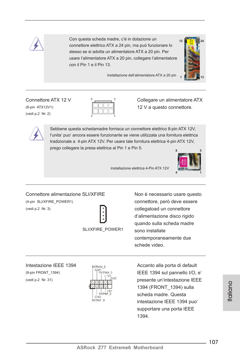 Italiano | ASRock Z77 Extreme6 User Manual | Page 107 / 256