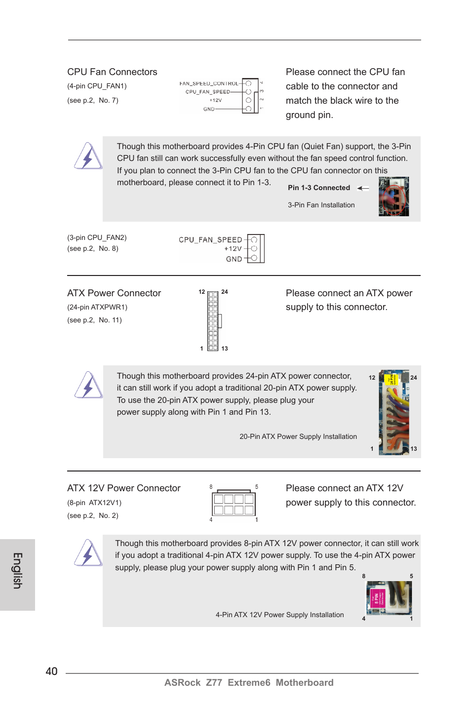 English | ASRock Z77 Extreme6 User Manual | Page 40 / 256