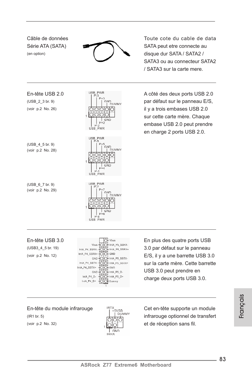 Français | ASRock Z77 Extreme6 User Manual | Page 83 / 256