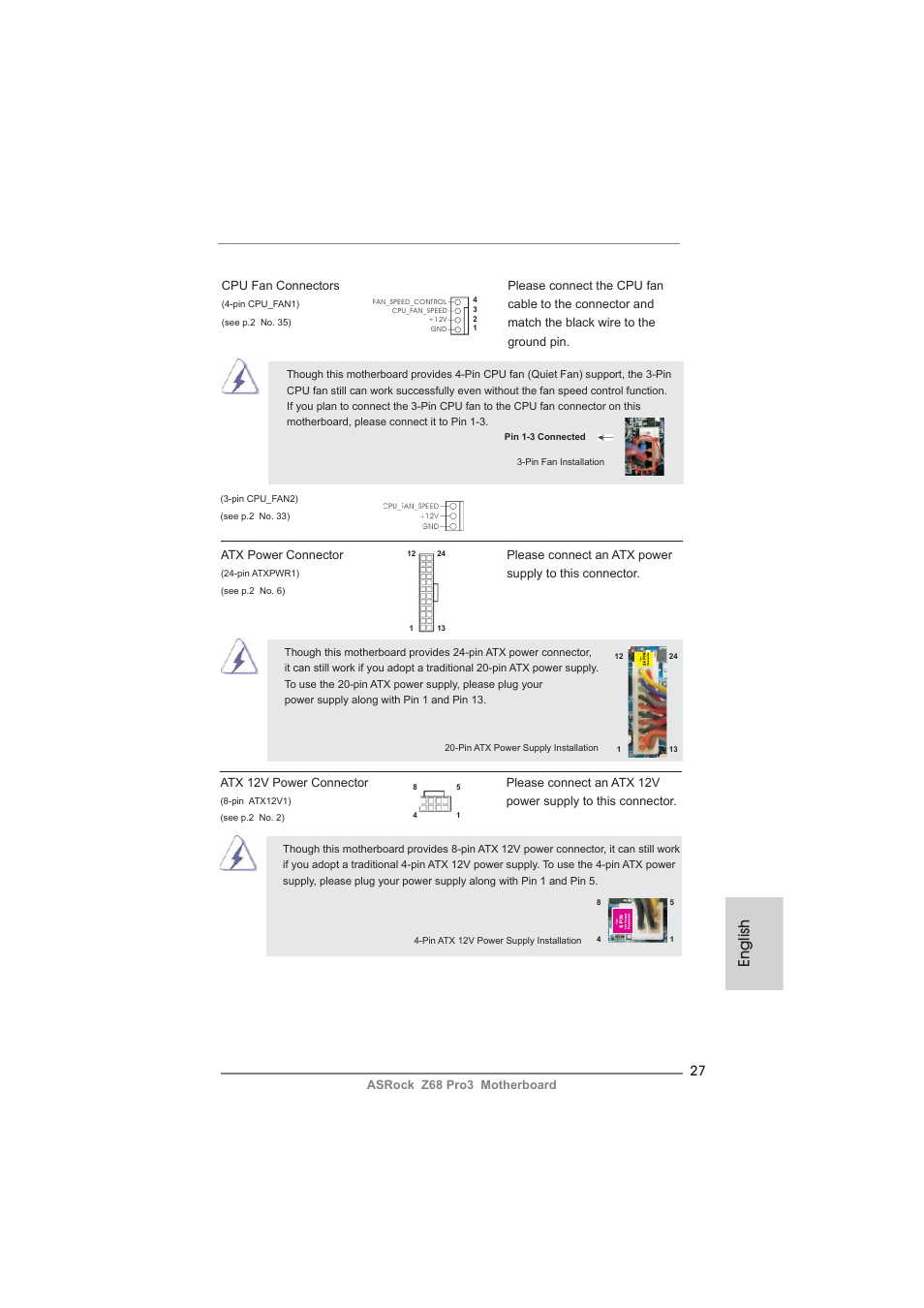 English | ASRock Z68 Pro3 User Manual | Page 27 / 256