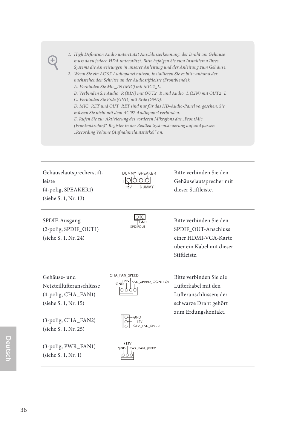 Deutsch | ASRock H87M Pro4 User Manual | Page 38 / 163
