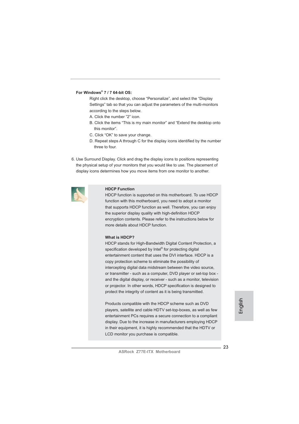 English | ASRock Z77E-ITX User Manual | Page 23 / 199