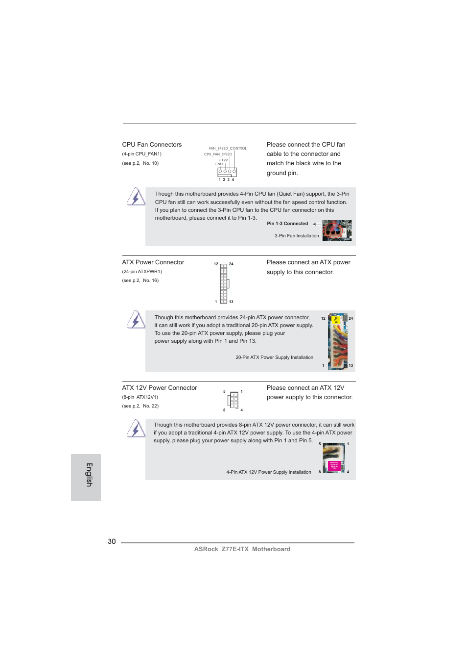 English | ASRock Z77E-ITX User Manual | Page 30 / 199