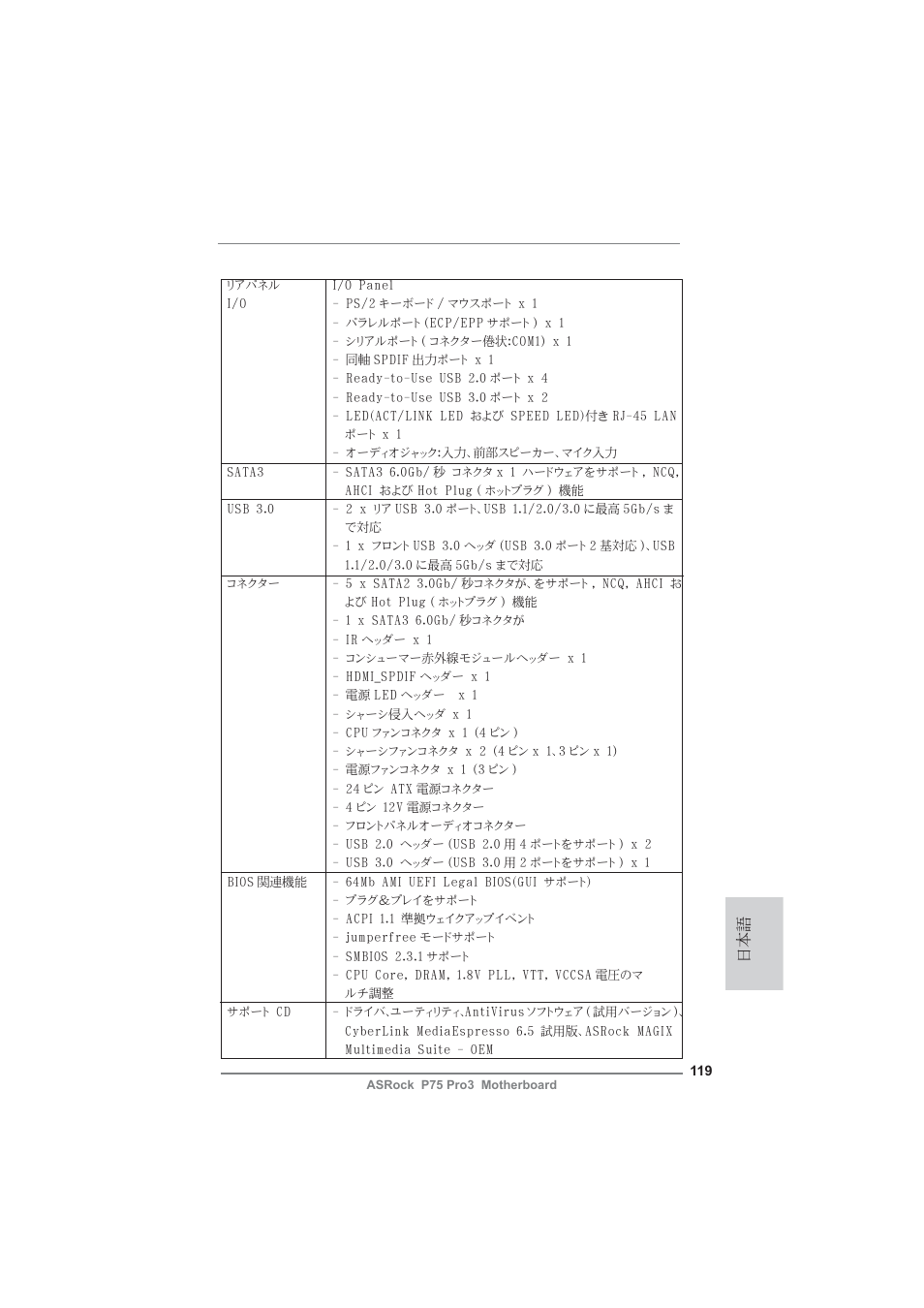 ASRock P75 Pro3 User Manual | Page 119 / 151
