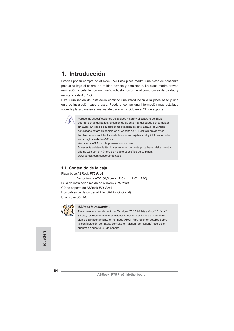 ASRock P75 Pro3 User Manual | Page 64 / 151