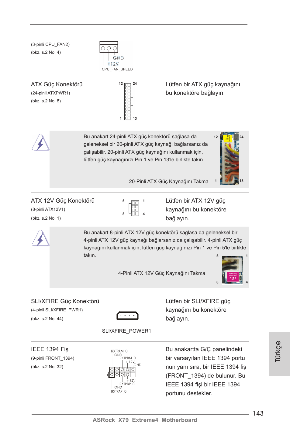 Türkçe | ASRock X79 Extreme4 User Manual | Page 143 / 218