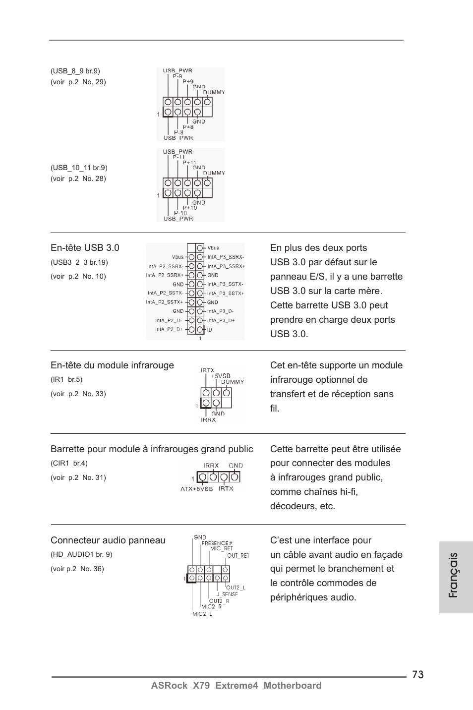 Français | ASRock X79 Extreme4 User Manual | Page 73 / 218