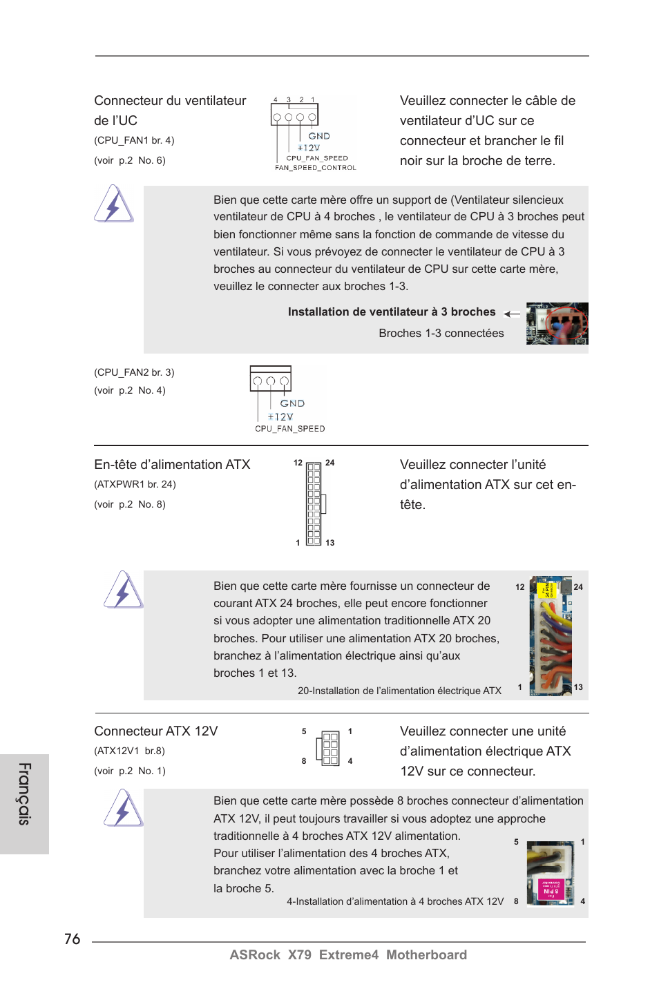 Français | ASRock X79 Extreme4 User Manual | Page 76 / 218