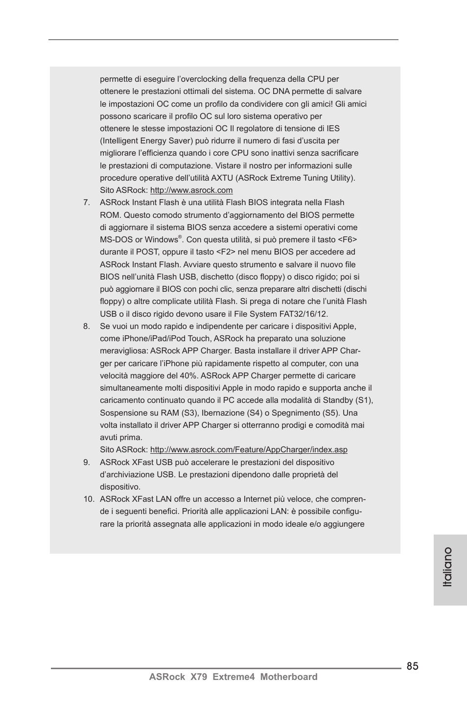 Italiano | ASRock X79 Extreme4 User Manual | Page 85 / 218