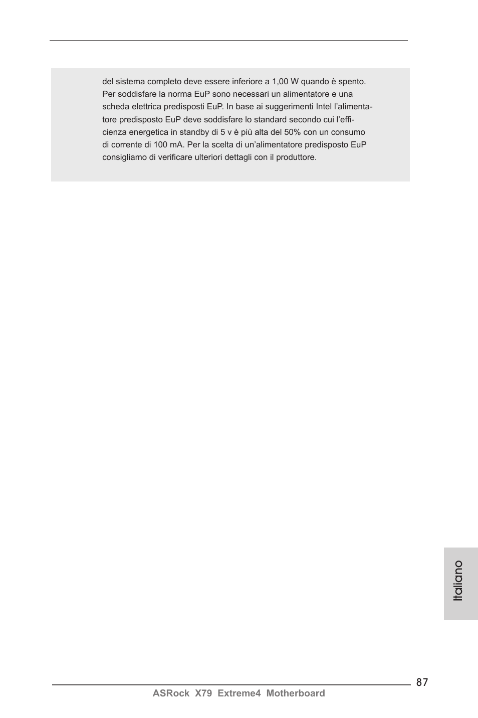 Italiano | ASRock X79 Extreme4 User Manual | Page 87 / 218