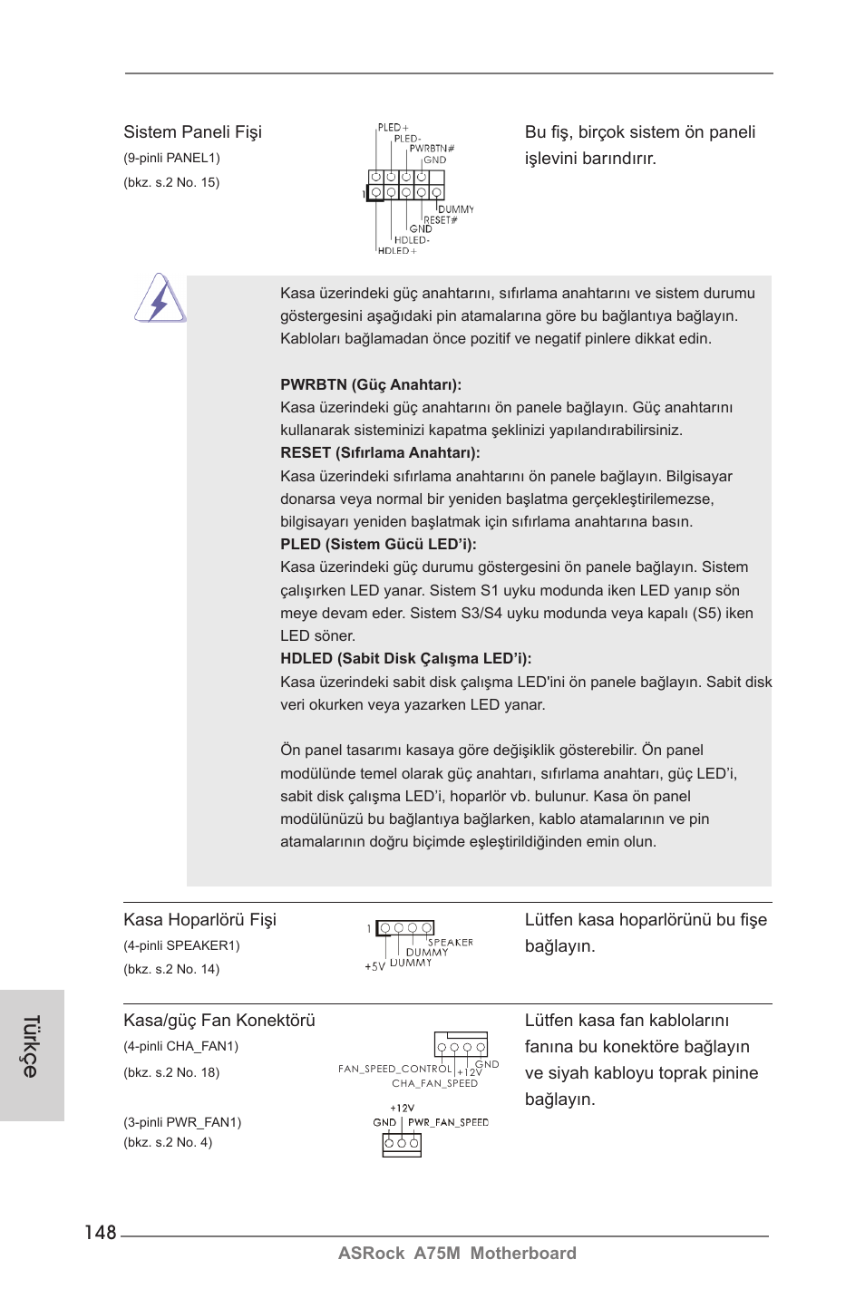 Türkçe | ASRock A75M User Manual | Page 148 / 234