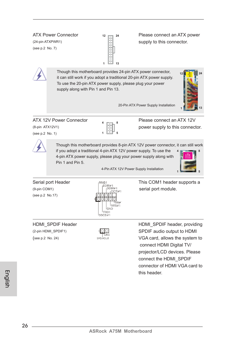 English | ASRock A75M User Manual | Page 26 / 234