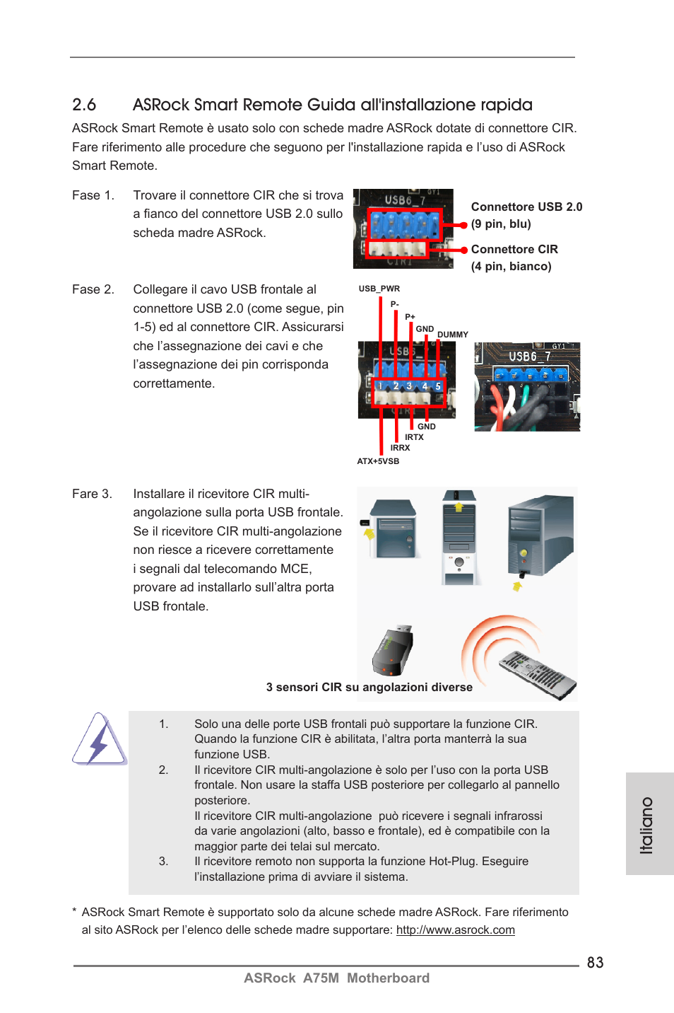 Italiano | ASRock A75M User Manual | Page 83 / 234