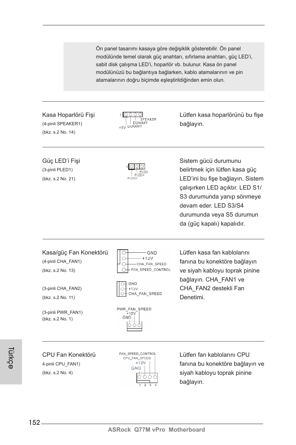 Türkçe | ASRock Q77M vPro User Manual | Page 152 / 226