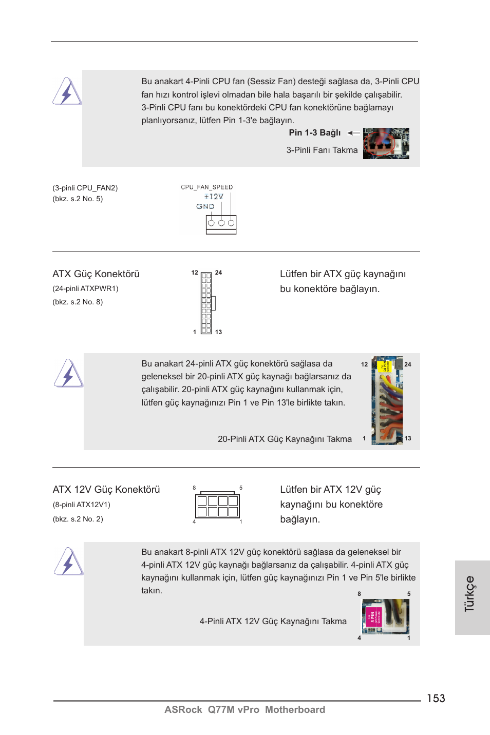 Türkçe | ASRock Q77M vPro User Manual | Page 153 / 226