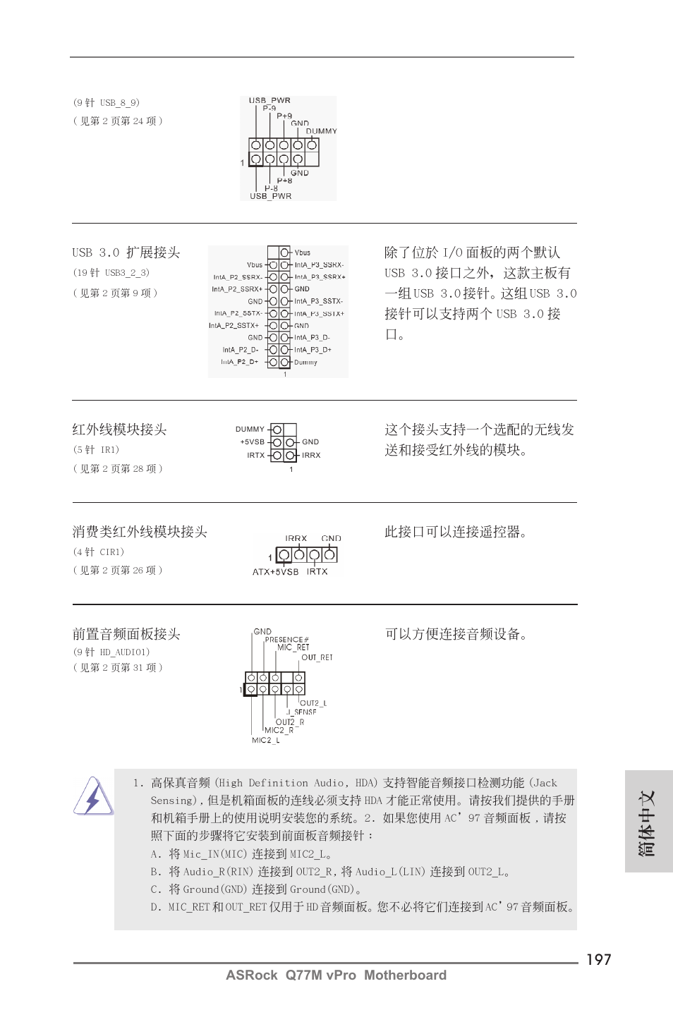 簡體中文 | ASRock Q77M vPro User Manual | Page 197 / 226