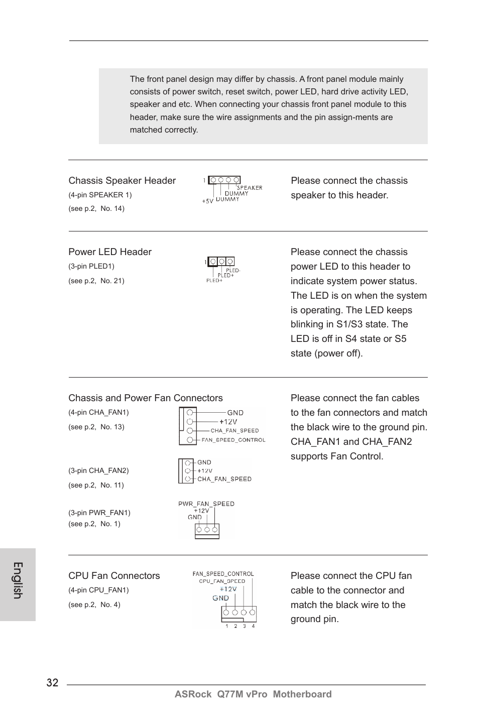 English | ASRock Q77M vPro User Manual | Page 32 / 226
