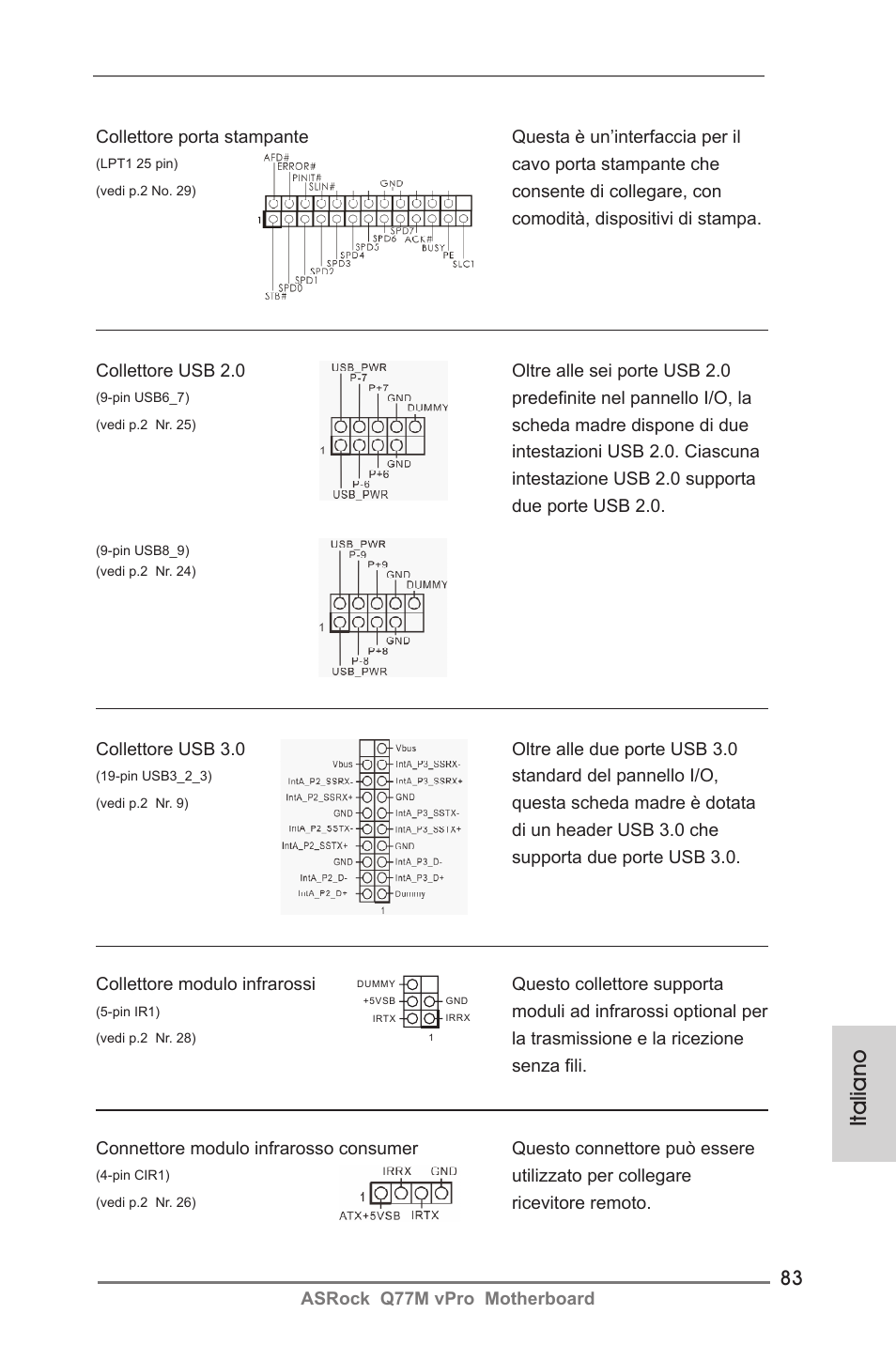 Italiano | ASRock Q77M vPro User Manual | Page 83 / 226