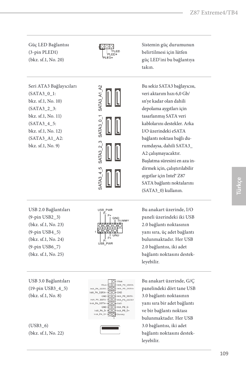 Z87 extreme4/tb4, Türk çe | ASRock Z87 Extreme4__TB4 User Manual | Page 111 / 175