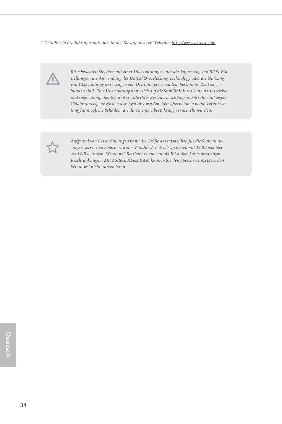 Deutsch | ASRock Z87 Extreme4__TB4 User Manual | Page 36 / 175